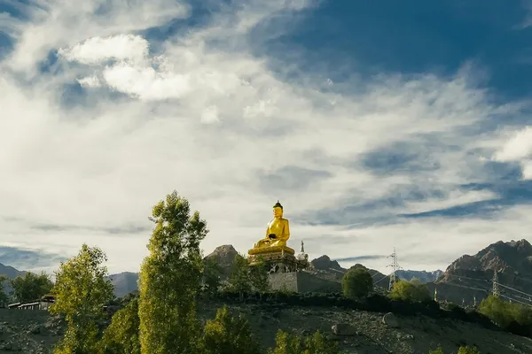 Thiksey Monastery multi-storey Ladakh gompa at dawn