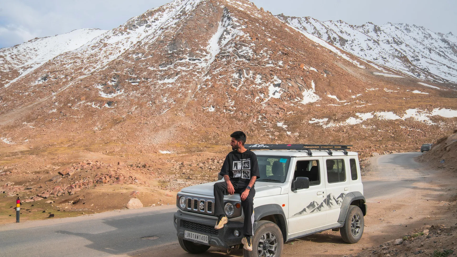 Adventure in rugged Ladakh landscape