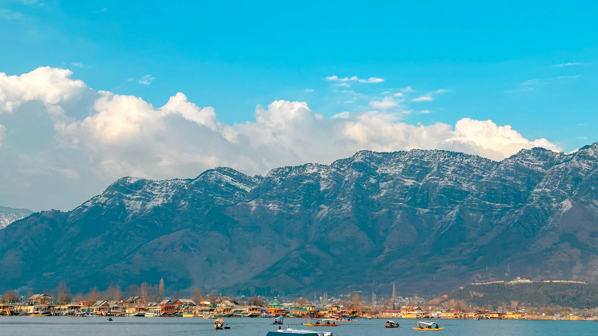 Mountain landscape by a serene lake