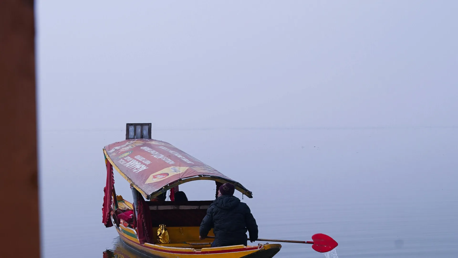Honeymoon couple shikara ride on Dal Lake Kashmir